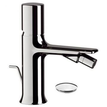 Смеситель для биде Daniel (Дэниел) Fusion, однорычажный с донным клапаном, цвет цвет графит FU604-GO