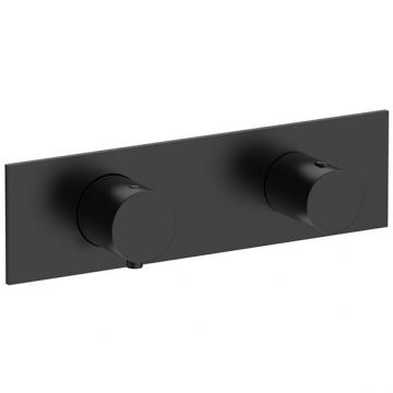 Смеситель Fantini (Фантини) Nostromo для душа, термостатический на 2 источника, 3/4, цвет: черный матовый 87 13 G572B