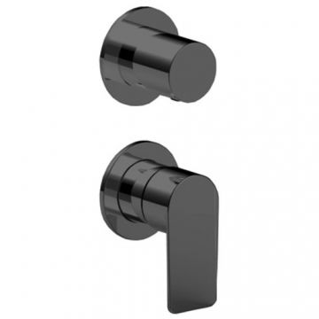 Смеситель Fantini (Фантини) Myo для душа, встраиваемый, на 2 источника, цвет: черный матовый 61 13 V681B