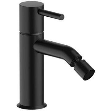 Смеситель Fantini (Фантини) Nostromo для биде, 1 отверстие, с донным клапаном, цвет: черный матовый 50 13 E808F