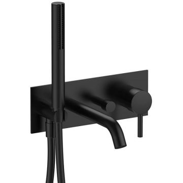 Смеситель Fantini (Фантини) Nostromo для ванны, встраиваемый, цвет: черный матовый 50 13 E321B