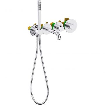 Встраиваемый смеситель для ванны с термостатом Timo (Тимо) Saona, хром, 2324/00YSM