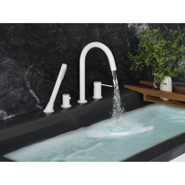 Смеситель на борт ванны Timo (Тимо) Saona, белый, 2320/16Y