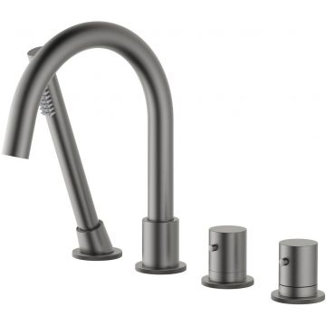 Смеситель на борт ванны с термостатом Timo (Тимо) Saona, черное золото, 2330/18Y