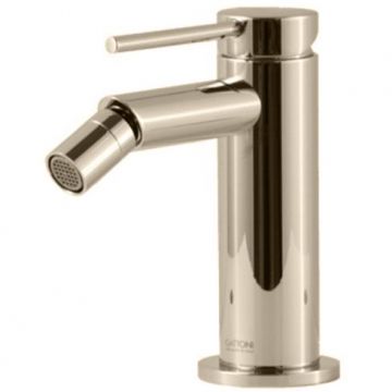 Смеситель Gattoni (Гаттони) Circle Two для биде на 1 отверстие, с донным клапаном, цвет: Вrushеd Niскеl 9150/91NS