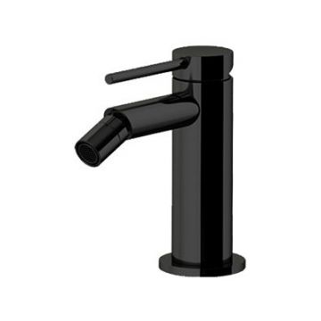 Смеситель Gattoni (Гаттони) Circle Two для биде на 1 отверстие, с донным клапаном, цвет: черный матовый 9150/91NO