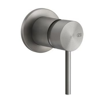 Встраиваемый смеситель Gessi 316 однорычажный, на 1/2, картридж35 мм, одна позиция. внешняя часть, цвет: шлифованная сталь 54019#239