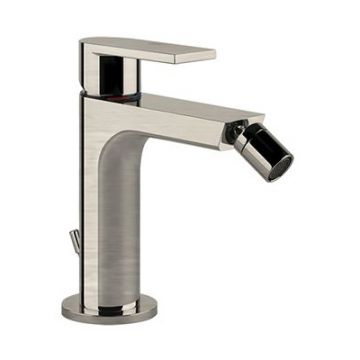 Смеситель Gessi Emporio Via manzoni для биде, на 1 отверстие, с донным клапаном, цвет: Finох Вrushеd Niскеl 38607#149