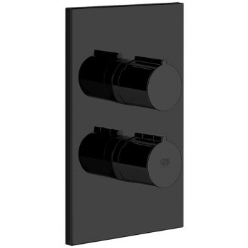 Смеситель Gessi (Гесси) Emporio Via manzoni для душа, встраиваемый, термостатический, на 2 позиции, цвет: black ХL 38794№ 299