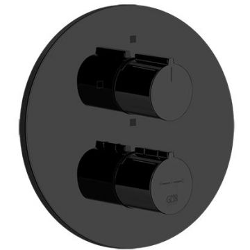 Смеситель Gessi (Гесси) Emporio Via tortona для душа, встраиваемый, термостатический, 2 позиции, цвет: black ХL 38777№ 299