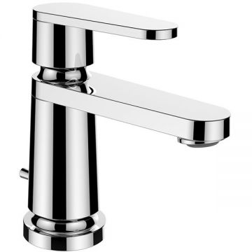 Смеситель Laufen (Лауфен) New Classic для раковины, на 1 отверстие, излив: 10.5 см, с донным клапаном, цвет: хром HF900501100000