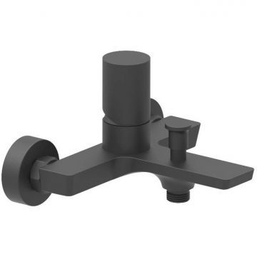 Смеситель для ванны AQG (АКУГ) Tube, однорычажный без набора для душа, цвет черный матовый 01TUB400NG