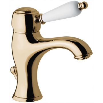 Смеситель однорычажный Emmevi (Эммеви) Laguna, излив 11,5 см, с донным клапаном, бронза, 40063/BR