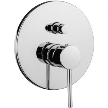 Смеситель Emmevi (Эммеви) Piper, однорычажный, встраиваемый, для душа на 2 выхода с кнопочным дивертером, хром, 45019/CR