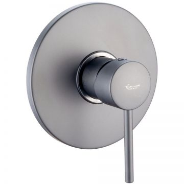 Смеситель однорычажный Emmevi (Эммеви) Piper, встраиваемый, для душа, черный матовый, 45009/NEO