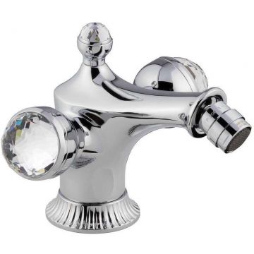 Смеситель для биде Emmevi (Эммеви) The One, с прозрачными кристаллами Swarovski, хром, 98004LCSW/CR