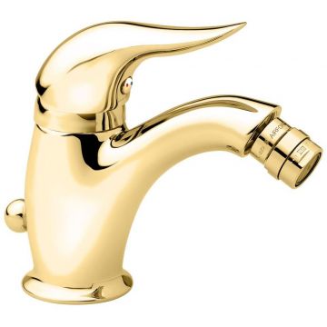 Смеситель для биде Emmevi (Эммеви) Duka, с донным клапаном, цвет золото 44004/OR