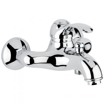 Смеситель для ванны Emmevi (Эммеви) Harmony, однорычажный (излив 22,5 см), без набора для душа, цвет хром/золото 22001/CO