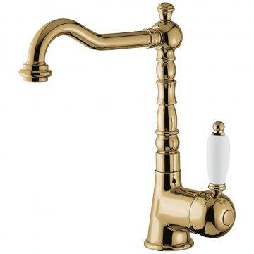 Смеситель для раковины Emmevi (Эммеви) Laguna, однорычажный (излив 19 см), с донным клапаном, цвет бронза 40513/BR