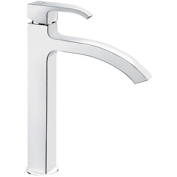 Смеситель для раковины Emmevi (Эммеви) Niagara, высокий однорычажный с донным клапаном click-clack, цвет хром 74003BIG/CR