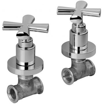 Смеситель для душа Emmevi (Эммеви) Spirit New, встраиваемый (состоит из 2-х вентилей на холодную и горячую воду), цвет хром 31009/CR