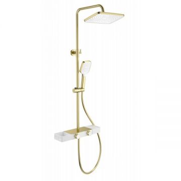 Душевая система с термостатом Wonzon and Woghand (Вонзон И Вогханд) , Брашированное золото WW-B3552-BG