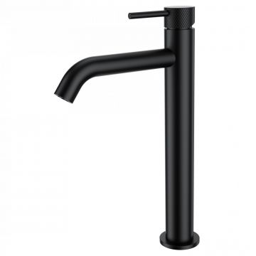 Смеситель для раковины высокий Wonzon and Woghand (Вонзон И Вогханд) , Черный матовый WW-H1062-MB