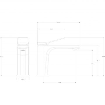 Смеситель для раковины Wonzon and Woghand (Вонзон И Вогханд) , Черный матовый WW-XH-013-MB