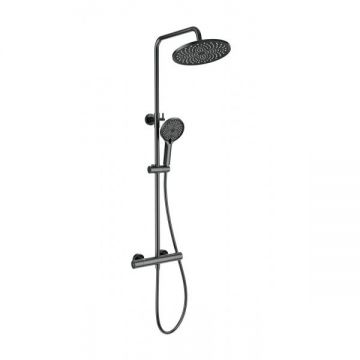 Душевая система с термостатом Wonzon and Woghand (Вонзон И Вогханд) , Темный графит WW-B3013-T1-BGG