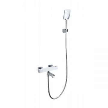 Смеситель для ванны с душем и термостатом Wonzon and Woghand (Вонзон И Вогханд) , Хром WW-B2026-A1-CR