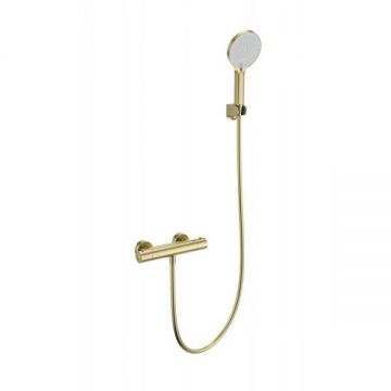 Смеситель для душа с термостатом Wonzon and Woghand (Вонзон И Вогханд) , Брашированное золото WW-B2012-A-BG