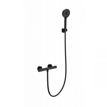 Смеситель для душа с термостатом Wonzon and Woghand (Вонзон И Вогханд) , Черный матовый WW-B2063-A-MB