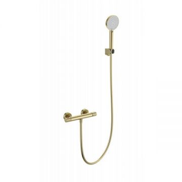 Смеситель для душа с термостатом Wonzon and Woghand (Вонзон И Вогханд) , Брашированное золото WW-B2063-A-BG