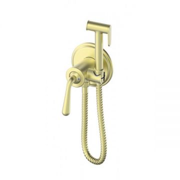 Смеситель с гигиеническим душем встраиваемый Wonzon and Woghand (Вонзон И Вогханд) , Брашированное золото WW-88829008-BG