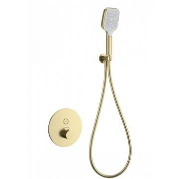 Смеситель для душа с термостатом встраиваемый Wonzon and Woghand (Вонзон И Вогханд) , Брашированное золото WW-D1017-A-BG