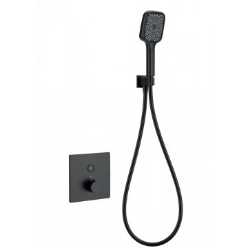 Смеситель для душа с термостатом встраиваемый Wonzon and Woghand (Вонзон И Вогханд) , Черный матовый WW-D1017-B-MB