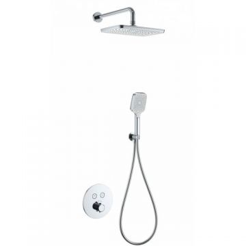 Душевая система с термостатом встраиваемая Wonzon and Woghand (Вонзон И Вогханд) , Хром WW-D2017-A-CR