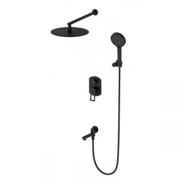 Душевая система встраиваемая Wonzon and Woghand (Вонзон И Вогханд) , Черный матовый WW-88939010-MB