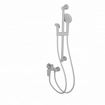 Смеситель для душа с гарнитуром Wonzon and Woghand (Вонзон И Вогханд) , Белый матовый WW-A4888-MW