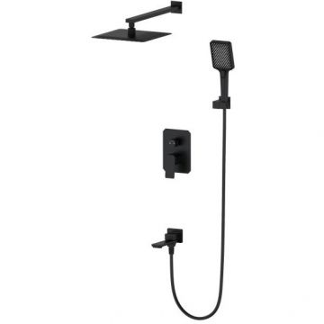 Душевая система встраиваемая Wonzon and Woghand (Вонзон И Вогханд) , Черный матовый WW-88939011-MB