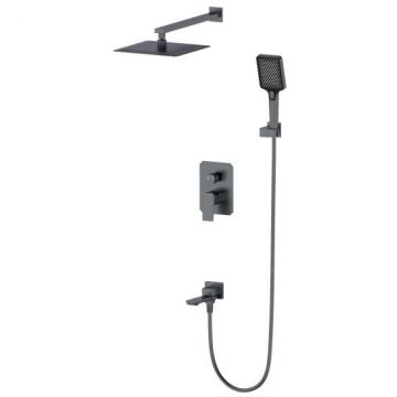 Душевая система встраиваемая Wonzon and Woghand (Вонзон И Вогханд) , Темный графит WW-88939011-BGM