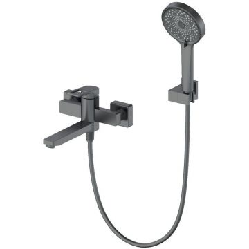 Смеситель для ванны с душем Wonzon and Woghand (Вонзон И Вогханд) , Темный графит WW-88639010-BGM