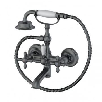Смеситель для ванны с душем Wonzon and Woghand (Вонзон И Вогханд) , Темный графит WW-88639020-BGM
