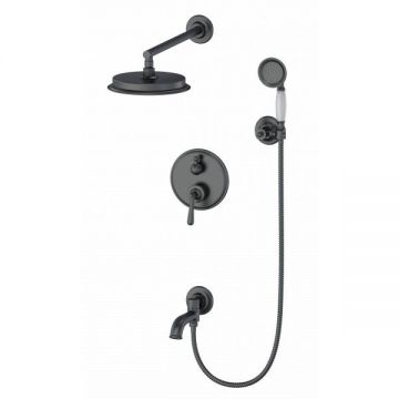 Душевая система встраиваемая Wonzon and Woghand (Вонзон И Вогханд) , Темный графит WW-88939008-BGM