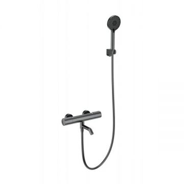 Смеситель для ванны с душем и термостатом Wonzon and Woghand (Вонзон И Вогханд) , Темный графит WW-A2006-A1-BGG