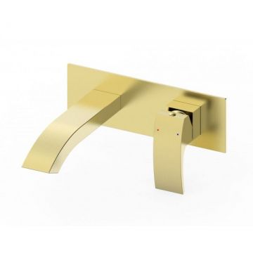 Смеситель для раковины встраиваемый Wonzon and Woghand (Вонзон И Вогханд) , Брашированное золото WW-88869009-BG