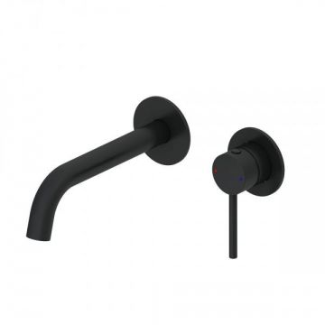 Смеситель для раковины встраиваемый Wonzon and Woghand (Вонзон И Вогханд) , Черный матовый WW-88869017-MB