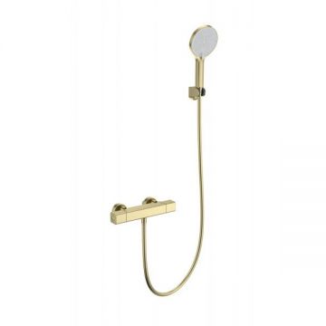 Смеситель для душа с термостатом Wonzon and Woghand (Вонзон И Вогханд) , Брашированное золото WW-B2016-A-BG
