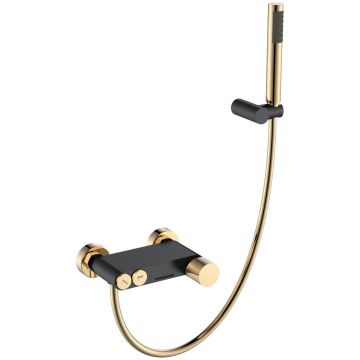 Смеситель Богеме (Boheme) Stick для ванны Black Touch Gold 123-BG.2