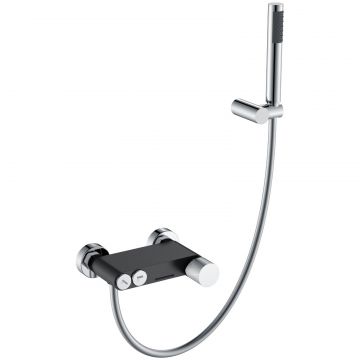 Смеситель Богеме (Boheme) Stick для ванны Black Touch Chrome 123-BCR.2